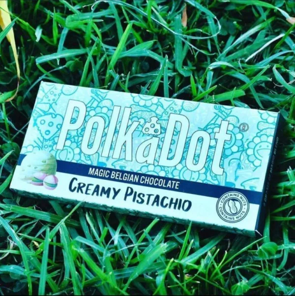 Polkadot Creamy Pistachio Chocolate